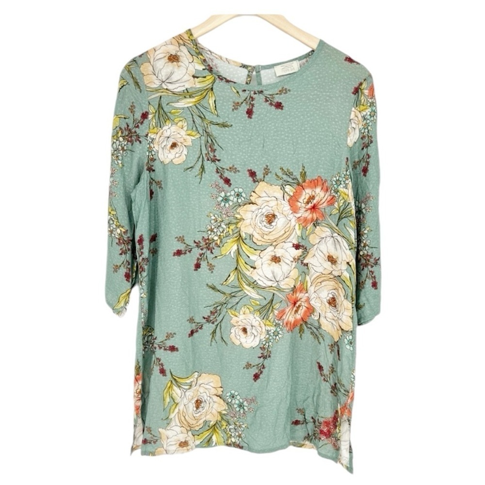 Progetto Quid Floral Tunic Top Made in Italy‎